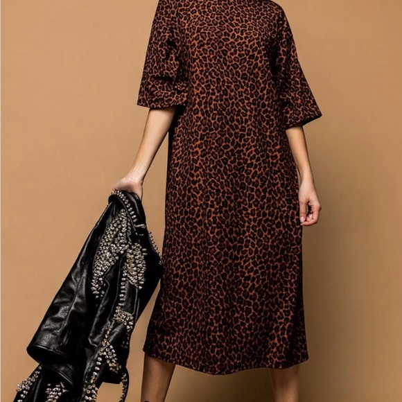 LALA Leopard Print Dress - Picture 5 of 6